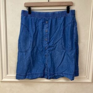 J Jill Tencel & Linen Blend Skirt